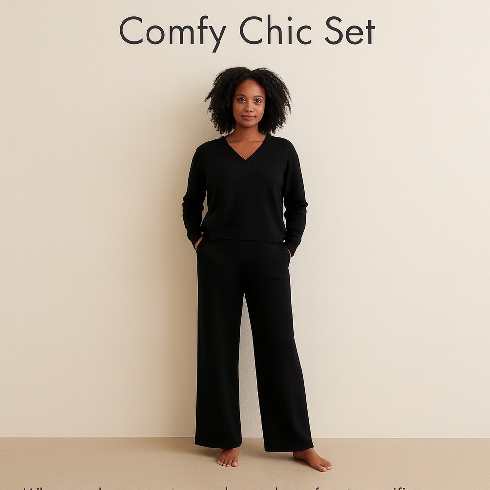 Cozy knit set